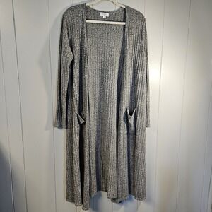 LulaRoe Sarah Duster Gray Medium Soft Dress or Casual Cover Cardigan